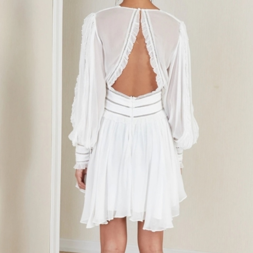 Magali Pascal Ruffled Lace‎ Mini Dress Anthropologie - Picture 3 of 7